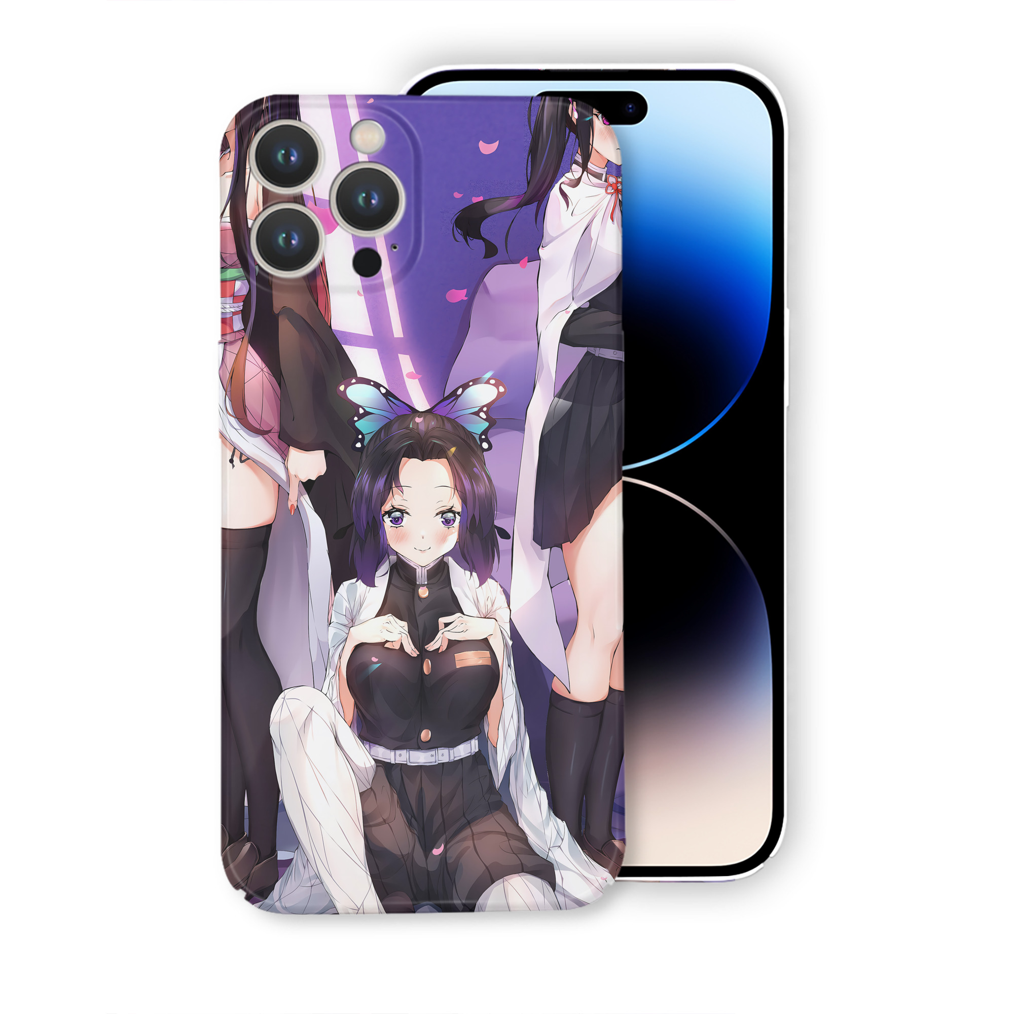 （画像用） 鬼滅の刃（きめつのやいば）竈門 禰󠄀豆子／かまど ねずこ Kamado Nezuko 【iPhone 14シリーズ対応】ハードケース